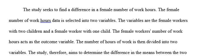 Carry out a difference in means test using a small number of actual observations from the 2015 American Community Survey.