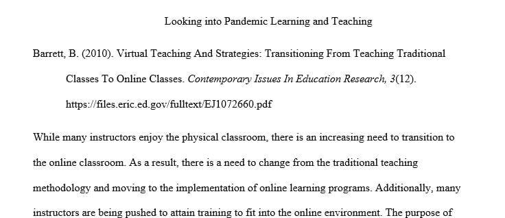 Challenges and Strategies to Translate Curriculum to from Face to Face Instruction to Online Learning