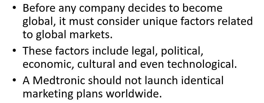 Concentrate on the changes you will need to make for global promotion efforts