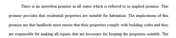 Constructive Eviction and the Implied Warranty of Habitability