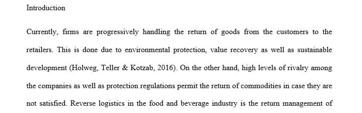 Describe one or more ethical behavior issues in handling food and beverage products returned to a manufacturing company and a retail store.
