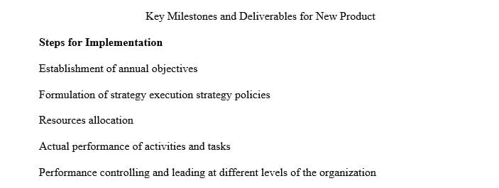 Describe the key milestones and deliverables for new product service at Campbell Soup Company.