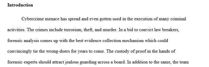 Describe the processes of chain of custody and describe how a write blocker is used as a mechanism