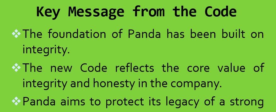 Developing a communication campaign for the Company's new Code of Conduct and core values.