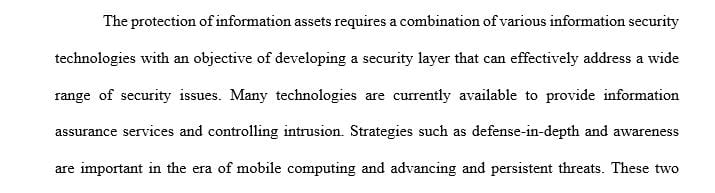 How defense-in-depth (chapter 6) and awareness (chapter 10) are complementary techniques to detect emerging threats and strengthen countermeasures.