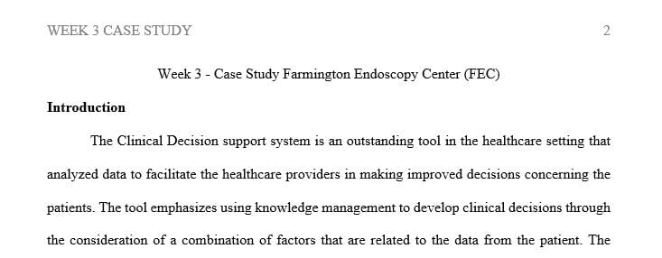 Identify at least two other information data elements you would include in the CDSS and the rationale