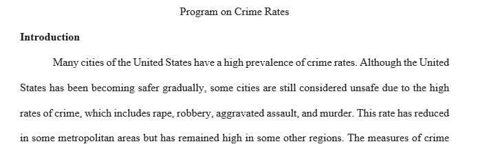 Selected two cities any two cities and compare the crime rates in a bar graph similar in crime rate as homicide