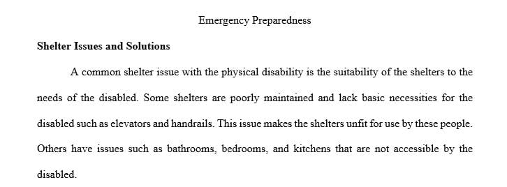 Talk about some shelter management issues related to the access and functional needs populations