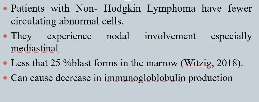 Topic The Non-Hodgkin Lymphoma