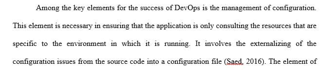 What are the key elements for DevOps success