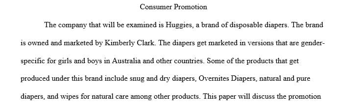 What are the objectives of the various consumer promotions