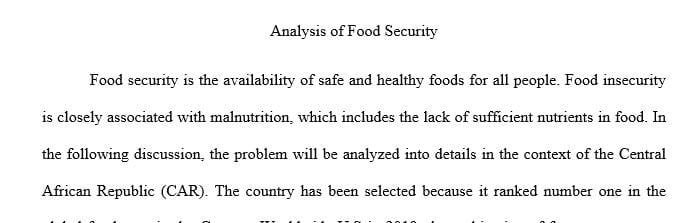 What forms of technology can be used to reduce hunger and improve food security.