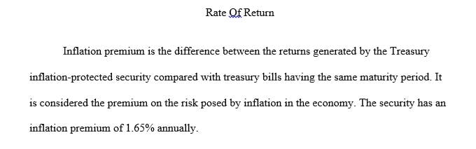 What is the security's default risk premium