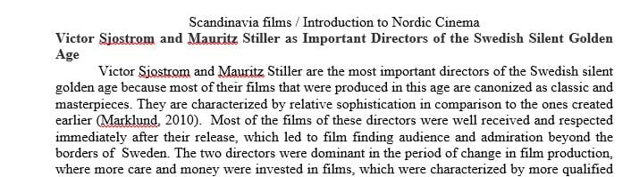 Why are Victor Sjöström and Mauritz Stiller the most important directors of the Swedish silent golden age