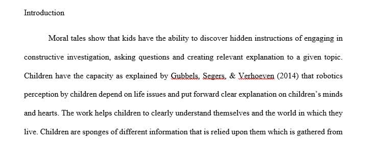 Write a literature review of 7 pages for the topic Comparative analysis for gifted and non- gifted 4th + 5th grade perception for robotics