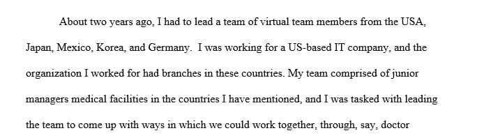 3 full page response to an employment questionnaire requiring a self-evaluation of your leadership and ethical experiences.