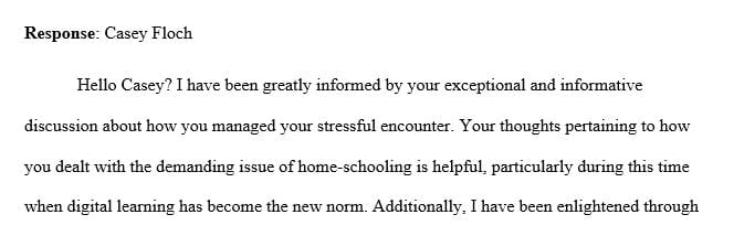 A stressful situation I have experienced lately as I'm sure most parents on here would agree