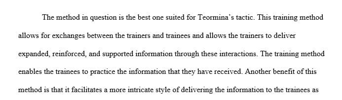 Assess key roles of the lecture/discussion training method as it applies to today’s virtual era.