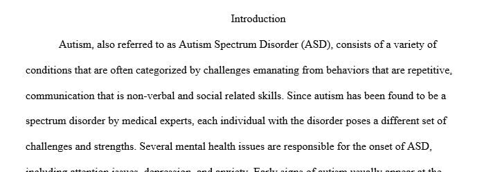 Based upon the completed matrix candidates select one of the exceptionalities to further research. 