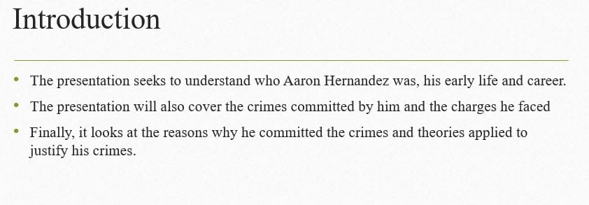 Briefly discuss the life of Aaron Hernandez.