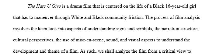 Briefly summarize the film in which you apply your knowledge of the difference between the film’s story and its plot.