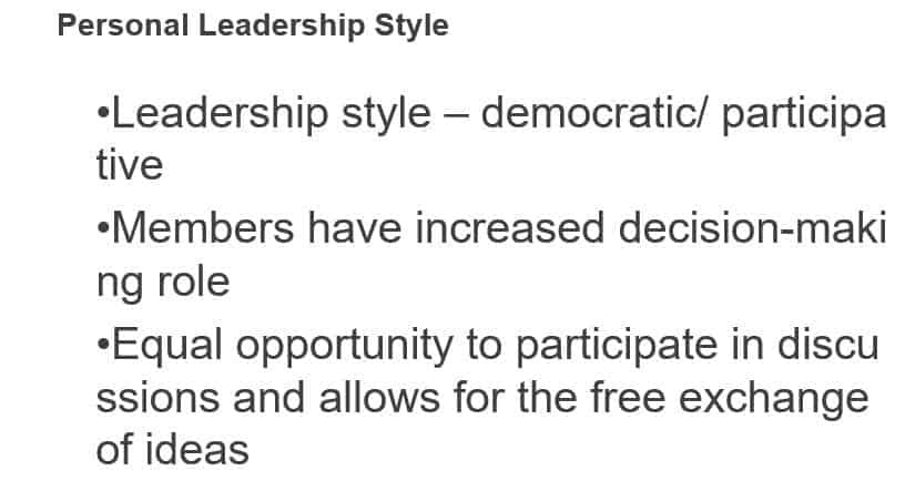 Compare the personal leadership styles of your group members including commonalities between group members' strengths and weaknesses.