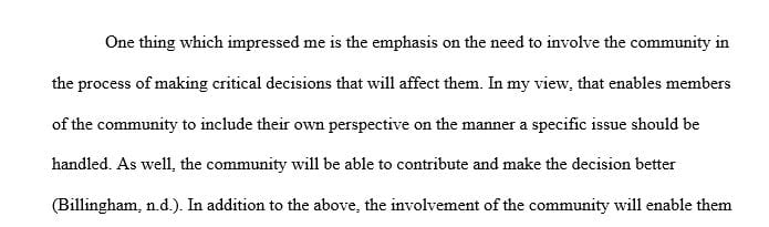 Critique of how well the problem aligns with the organization's mission and services and with recommendations