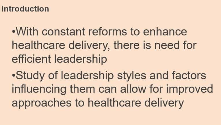 Define leadership style and explain why it is important to for health care leaders to understand their leadership style.