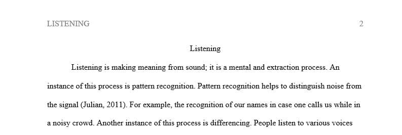 Describe some common things which hold you back from being a good listener.