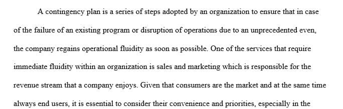 Discuss why it is (or is not) important to include end users in the process of creating the contingency plan