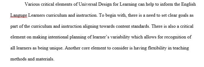 Discuss with your mentor teacher ways in which ELL progress in the language domains is measured and the types of assessment data