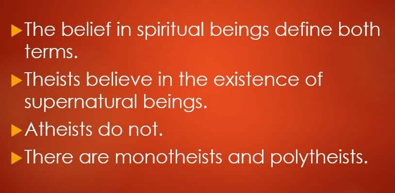 Evaluate the benefits and detriments of atheism and theism