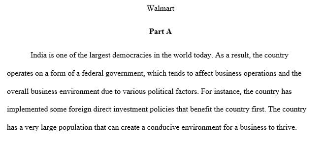 Explain some of the obstacles facing Walmart and other foreign retailers in India.