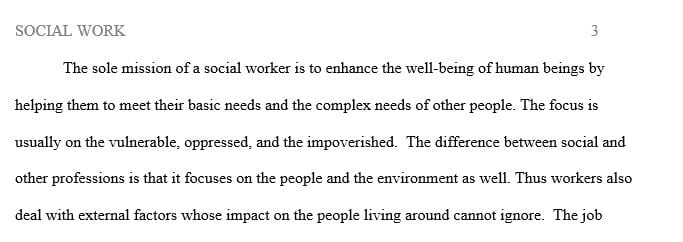 How does his passion, experience and commitment to the welfare of others compare to your reasons for entering the profession
