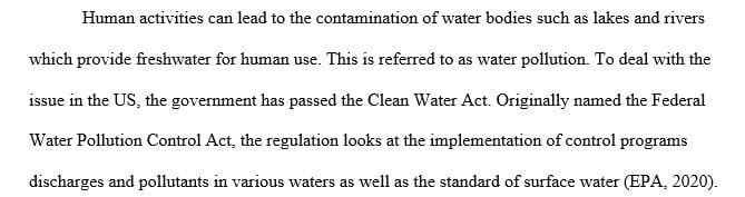 How scientific research and public awareness of an environmental issue led to an environmental policy or law