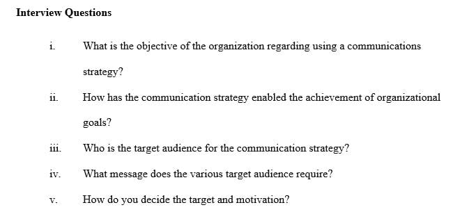 Identify an individual in the organization who may have knowledge and experience implementing communication strategies