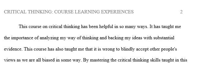 Provide encouragement and recommendations in support of critical thinking as an intellectual process for problem-solving