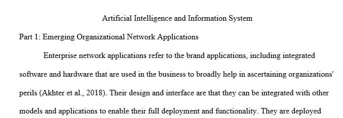 Research emerging enterprise network applications and describe 3 that you think are most interesting