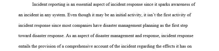 Should end users be encouraged to report suspicious occurrences