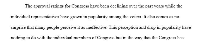 The approval rating for Congress has hit historic lows over the past 25 years.