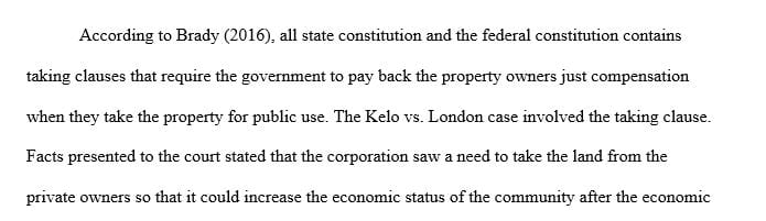 The government can enact the concept of eminent domain and take private property so long as it is for the public use