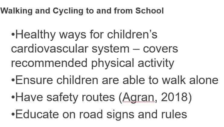 Think careful about the importance of safety and health for children.
