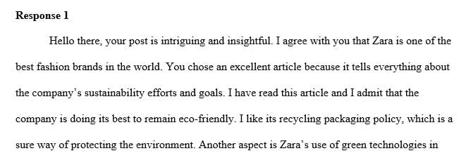 This article discusses Zara’s latest sustainability goals. The brand has started transforming its stores and facilities 