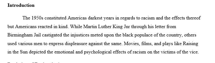 Understanding of the psychological and emotional effects of racial discrimination.