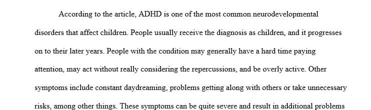 What key facts or details does the CDC share about ADHD