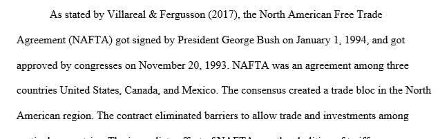 What were the main reasons for the United States, Canada and Mexico to sign on to the original NAFTA