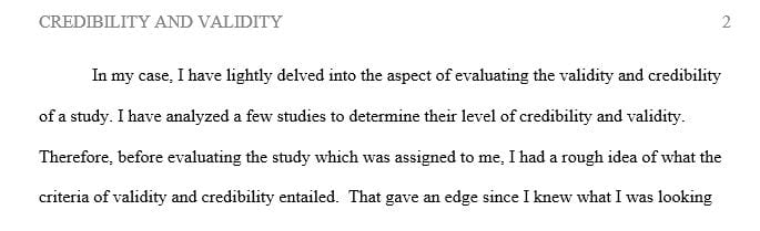 Why is it important for researchers to have both of these criteria in their research studies