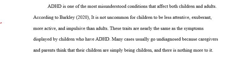 Do some research to identify a trend, event or a policy related to ADHD.