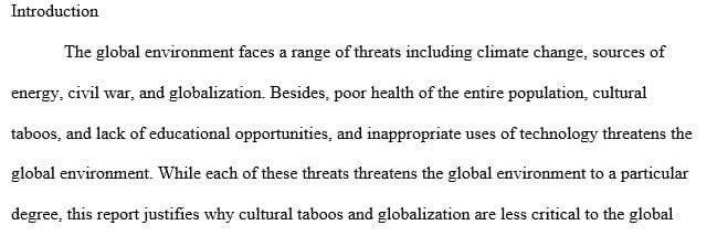 Examine the factors that account for why the growth in the world’s population can negatively affect the global society.