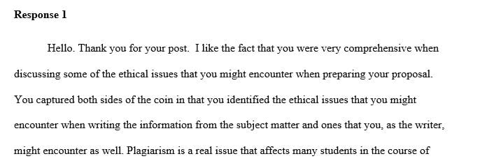 What ethical considerations will you face, or have you faced, as you craft your proposal for the final capstone project